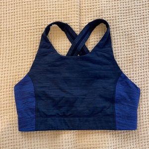 USED - OUTDOOR VOICES SPORTS BRA / BARLETTE - SMALL - NAVY /BLACK